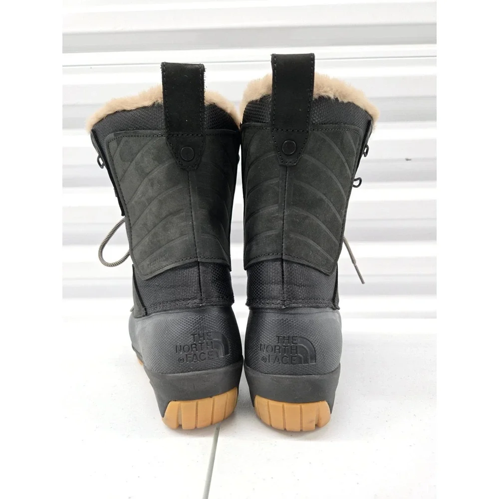 North Face Women's Shellista IV Mid Waterproof Boot size 7 Black w/Tan interior